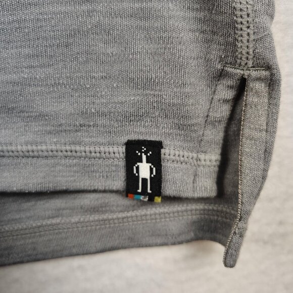 Smartwool Merino Blend Sport Shirt Mens Sz Small Gray Long Sleeve - Picture 5 of 9